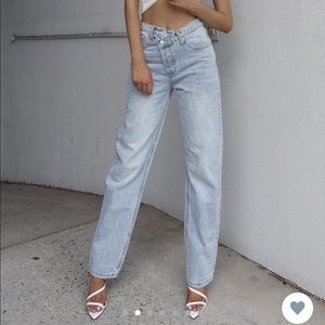 Holly Asymmetrical Jeans from Princess Polly